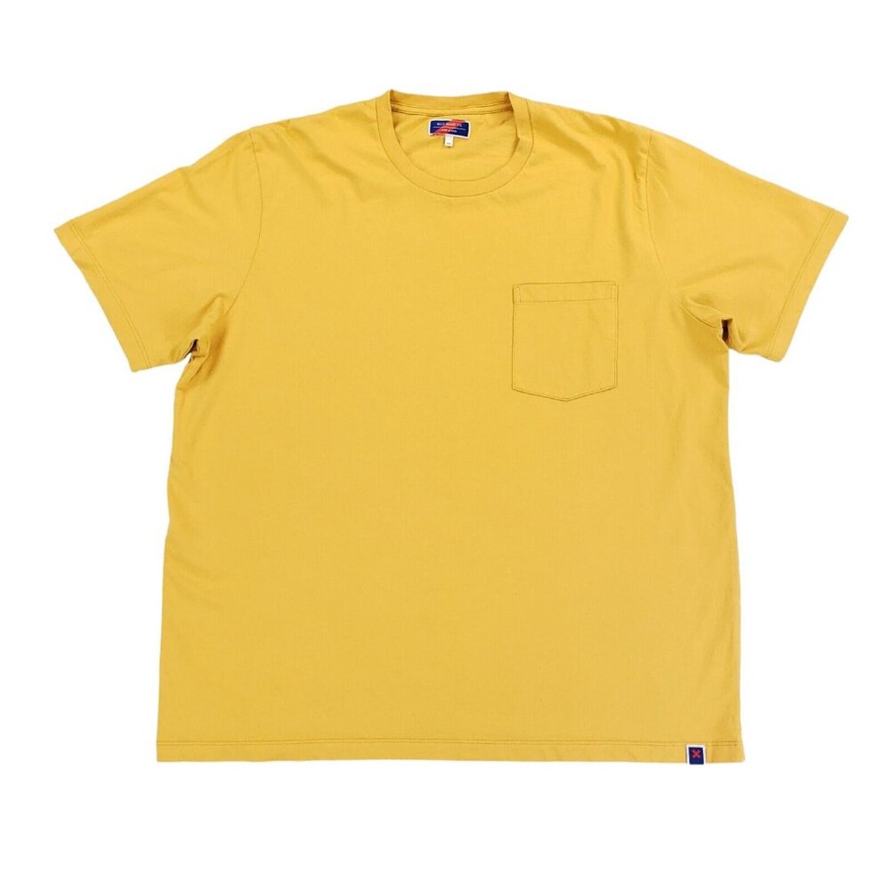 Best Made Co Yellow Pocket T-Shirt Mens Size 2XL Short Sleeve